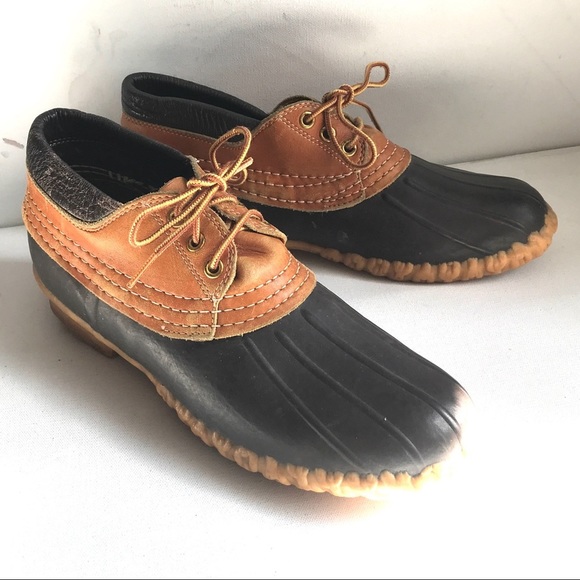 LL Bean Waterproof Duck Boot shoes 9 brown Maine - Picture 7 of 7